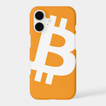 Capa de iPhone X com Logotipo Clássico do Bitcoin