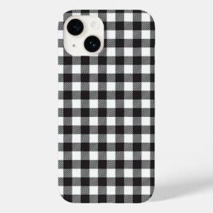 Capa de iPhone Xadrez de Búfalo Preto e Branco