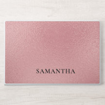 Capa de laptop com monograma elegante em glitter r