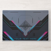 Capa de Laptop com Nome Personalizado de Armadura