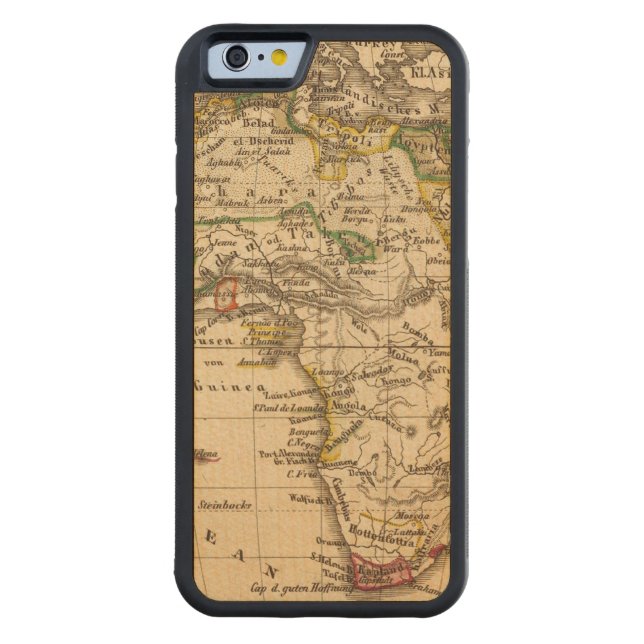 Capa De Madeira Para iPhone, Carved África 16 (Verso)