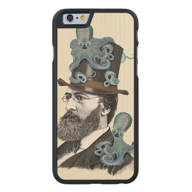 Capa De Madeira Para iPhone, Carved Doutor Octopus 2 (Verso)
