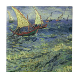 Capa de mar em Saintes Maries por Vincent van Gogh