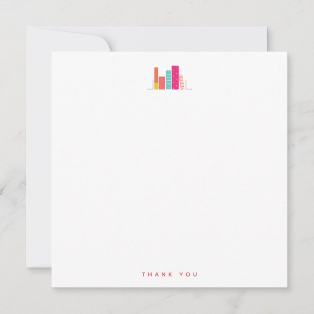 Capa de Minhoca em Cartão de Notas de Agradeciment (Frente)