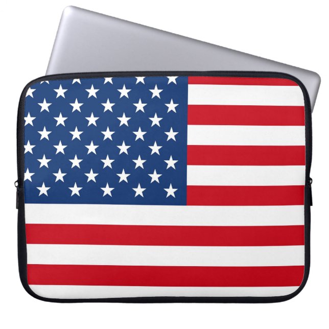 Capa de notebook Design Patriótica American Flag (Frente)