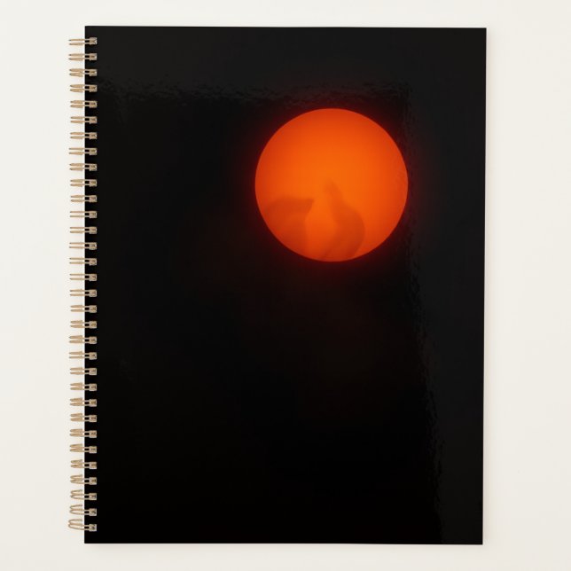 Capa de Planejador de Halloween Luxo Dark Ember (Frente)