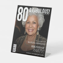 Capa de Revista 80 Fabulosa Aniversário de 80 anos