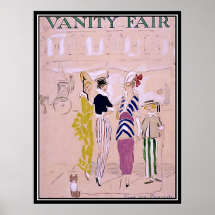 Capa de Revista Antiga 1914 Poster Art Déco