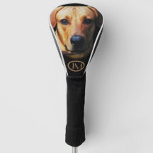 Capa de taco de golfe personalizada com rosto de c
