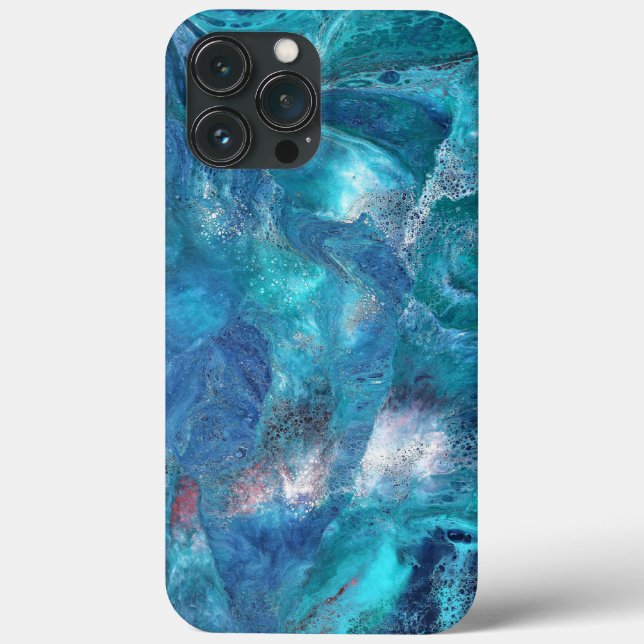 Capa de Telefone Abstrata Azul Suave Galaxy 3 (Verso)