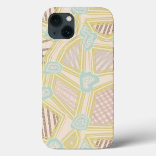 Capa de Telefone Abstrata Geométrica Pastel Modern