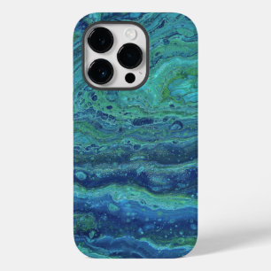 Capa de telefone abstrata Wabash 3 Cool Blue Green