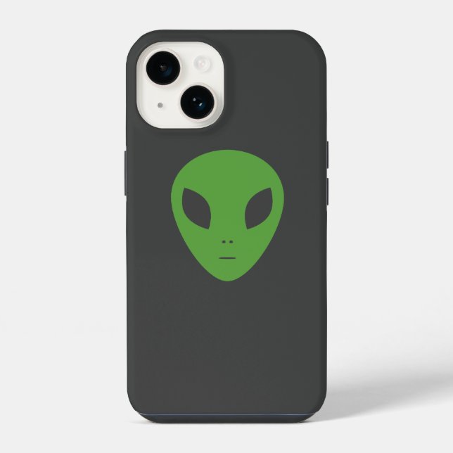 Capa de telefone Alienígena verde (Verso)