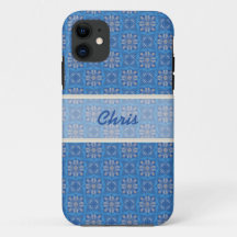 Capa de telefone Azul do Iphone Personalizado
