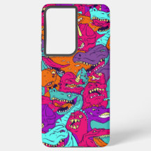 Capa de telefone Bonita Dinossauro Samsung - Duro