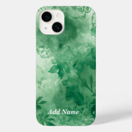 Capa de telefone Botânica Árabe - Aquarela Verde