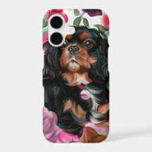 Capa de telefone Cavalier preto e castanho