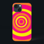Capa de telefone celular com padrão amarelo alaran<br><div class="desc">Proteja seu telefone com estilo com esta capa de telefone colorida de celular com a arte pelo Clothing e Collectables do ButterCup. A capa de telefone apresenta um padrão de estilo retrorreflector colorido em tons de laranja,  amarelo e rosa. Disponível para várias marcas e modelos de telefones celulares.</div>