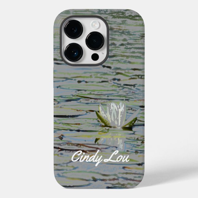Capa de telefone Celular I do Lago Waterlily Pond (Verso)