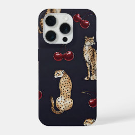 Capa de Telefone Cereja Leopardo