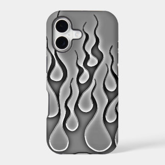 Capa de Telefone Chamas Fantasma Cinza