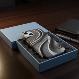 Capa de telefone cinza moderna tendência