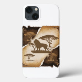 Capa de telefone Clássica do Leão Africano Majesto