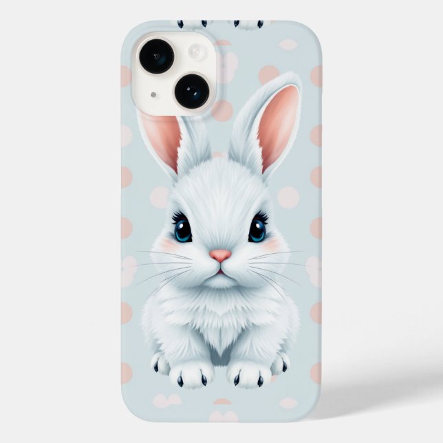 Capa de telefone coelhinha bonita para iPhone 14 (Verso)