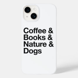 Capa de telefone Coffee & Books & Nature & Dogs (P