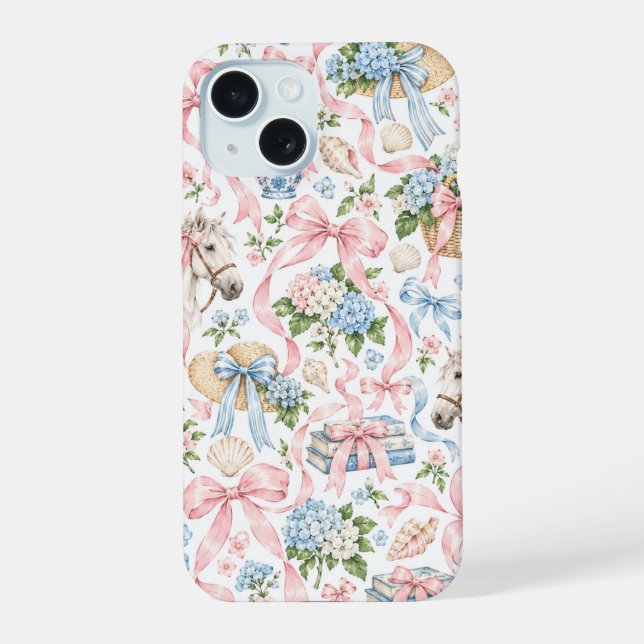 Capa de telefone com arco/flor (Verso)