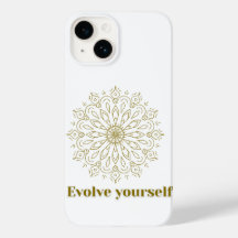 Capa de telefone com arte mandala "Evolua-se"