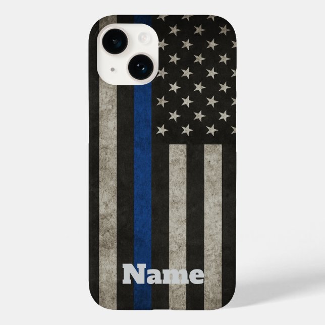 Capa de telefone com bandeira americana desgastada (Verso)