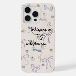 Capa de telefone com borboleta floral vintage