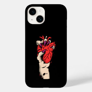 Capa de telefone com caveira floral | Estojo Gothi
