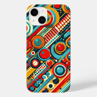 Capa de telefone com círculos geométricos cinético