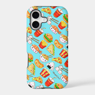 Capa de telefone com comidas fofas