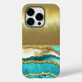 Capa de telefone com design de ouro e casca fria d