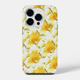 Capa de telefone com flor amarela