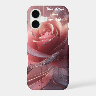 Capa de telefone com flor rosa
