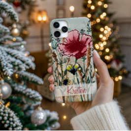 Capa de Telefone com Flor Silvestre Personalizada