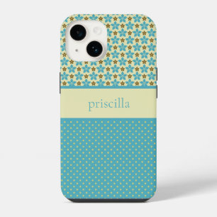 Capa de Telefone com Flores Personalizadas e Ponto