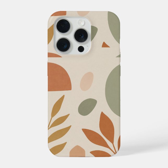 Capa de Telefone com Folhas Boho | Botânica Modern (Verso)