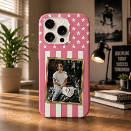 Capa de telefone com foto personalizada, bandeira