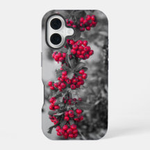 Capa de Telefone com Frutas de Pyracantha