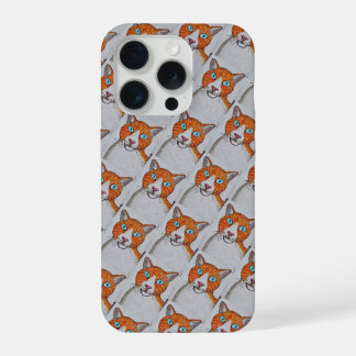 Capa de telefone com gato laranja e branco