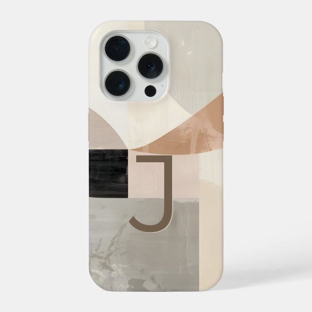 Capa de Telefone com Letra J Minimalista – Design  (Verso)