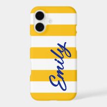 Capa de Telefone com Nome Personalizado, Listra de