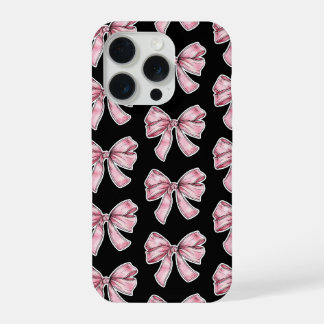 Capa de Telefone com Padrão de Laço Rosa
