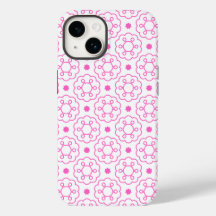 Capa de telefone com padrão moderno "Floral Geomét