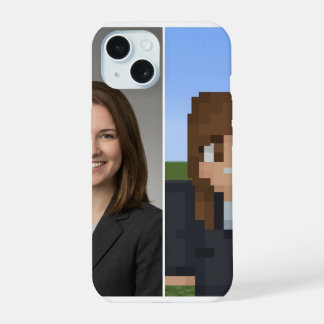 Capa de telefone com personagem de Minecraft Block